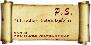 Pilischer Sebestyén névjegykártya